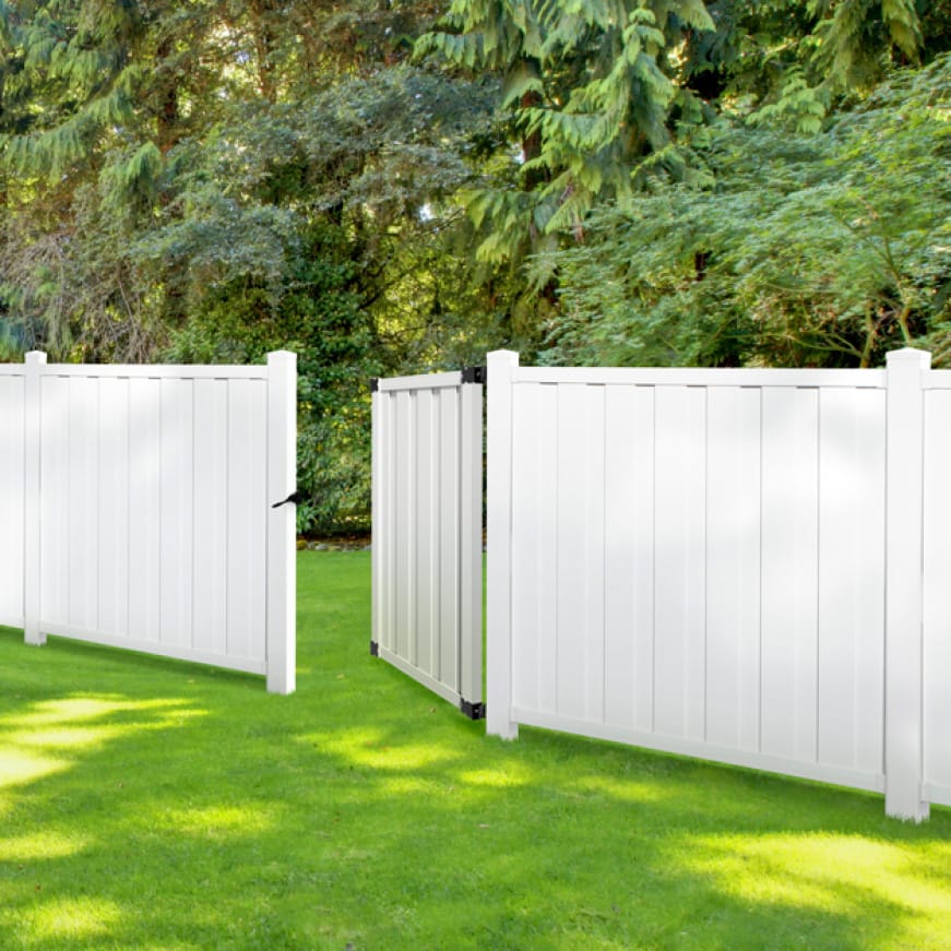 Veranda Bridgeport 4 Ft W X 6 Ft H White Vinyl Privacy Fence Gate 359459 The Home Depot