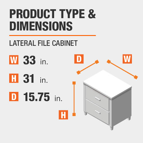 Home Decorators Collection Royce Smokey Brown Wood 2 Drawer Wide File Cabinet 33 In W X 31 In H Sk19051er1 Sb The Home Depot