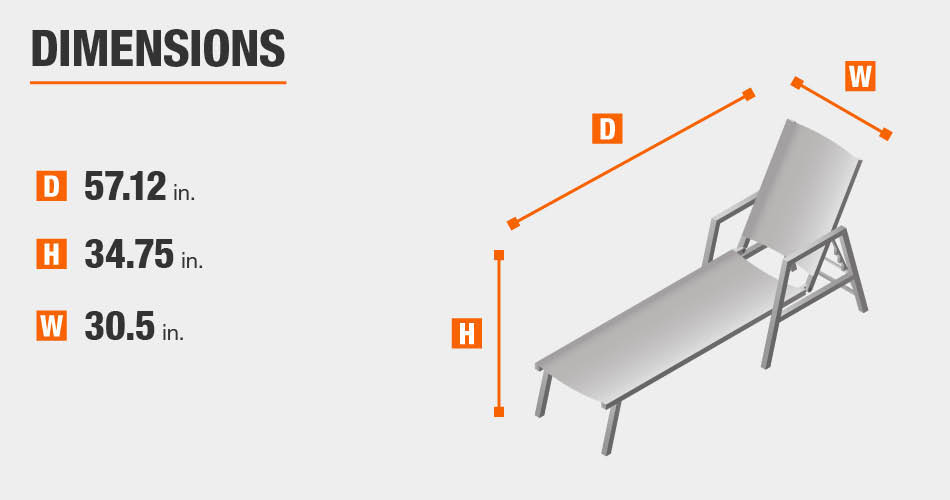 Hampton Bay Mix and Match Dark Taupe Folding Zero Gravity Steel Outdoor