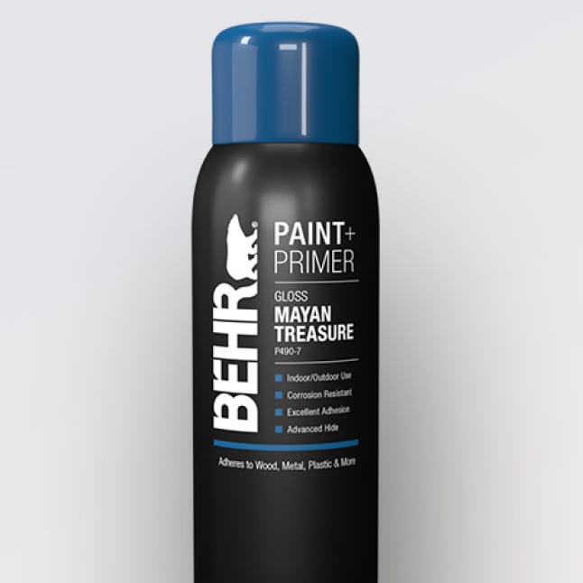 BEHR 12 oz. Black Flat Interior/Exterior Spray Paint and BEHR 12 oz. Black Flat Interior/Exterior Spray Paint and