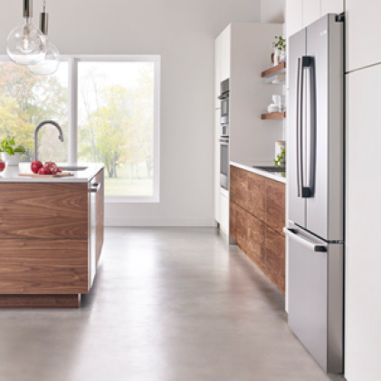 Bosch's Counter-Depth Refrigerators Align with Cabinetry