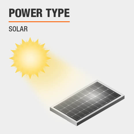 Hampton Bay Solar Black LED 75-150 Lumen High-Low 3-Head ...
