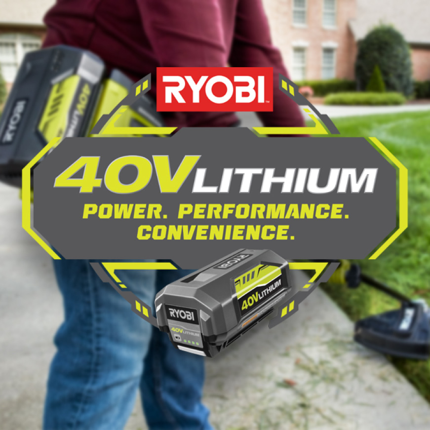 Ryobi 40 Volt Lithium Ion Brushless Cordless Attachment Capable String Trimmer And Pruner 4 0 Ah Battery And Charger Included Ry40270 Prn The Home Depot