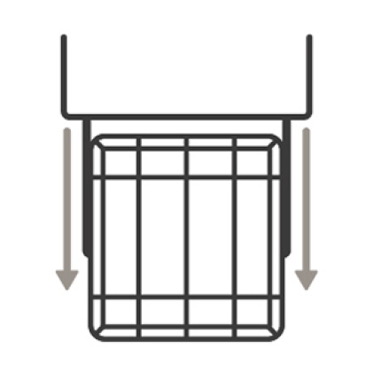 dishwasher top rack slides out