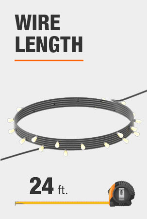 This string light is 24 feet long.