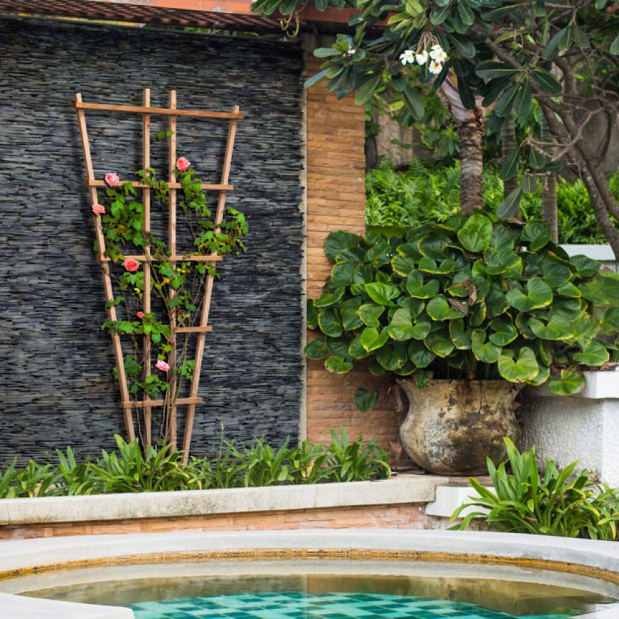 Outdoor Essentials 72 in. Cedar Fan Trellis388537 The Home Depot