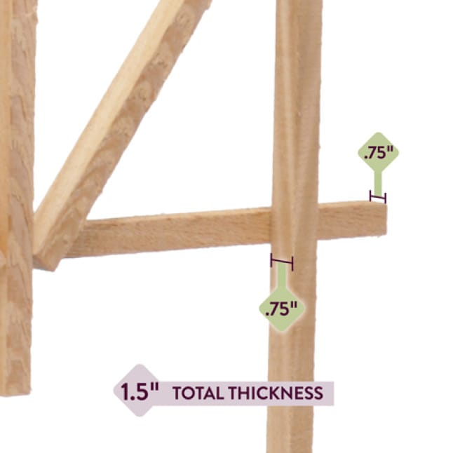 Outdoor Essentials 48 in. Cedar Ladder Trellis388538 The Home Depot