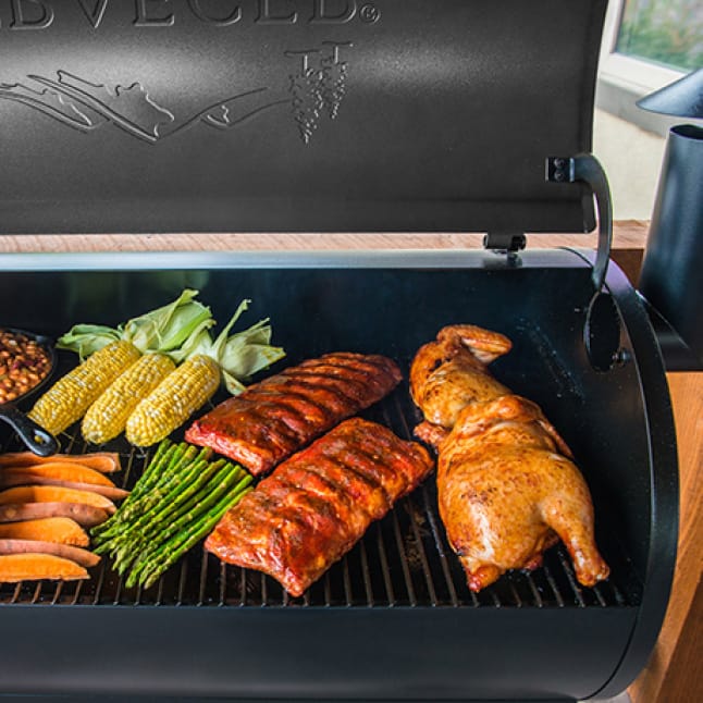 Traeger Pro Series 34 Pellet Grill In Bronze Tfb88pzb The Home Depot 