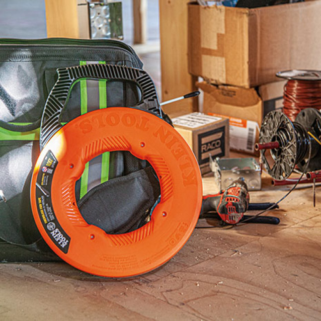 Klein Tools 50 ft. NonConductive Fiberglass Fish Tape56370 The Home