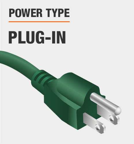 This item is powered by plug-in outlet