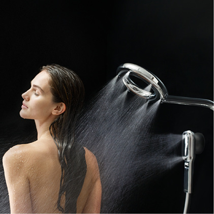 MOEN Nebia by Moen 1-Spray 8 in. Dual Shower Head and Handheld Shower ...