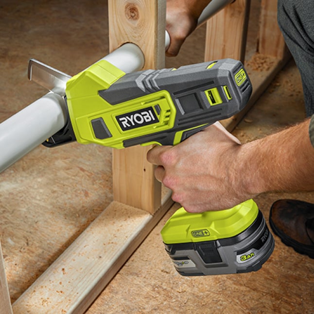 RYOBI 18-Volt ONE+ Lithium-Ion Cordless PVC and PEX Cutter (Tool Only