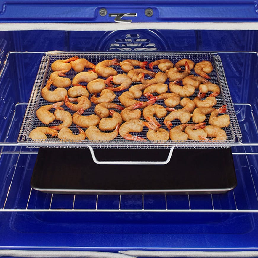 Air Fry is built into the large capacity oven