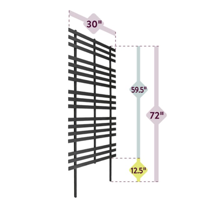 Outdoor Essentials 72 in. Wood Modern Ladder Trellis406383 The Home