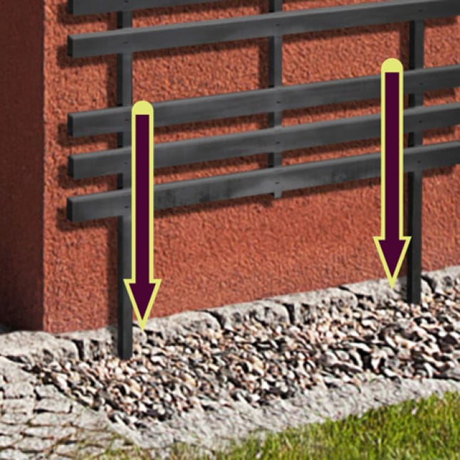 Outdoor Essentials 72 in. Wood Modern Ladder Trellis406383 The Home