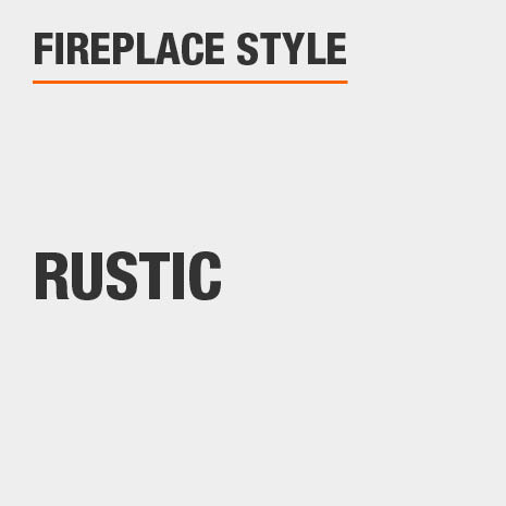 This fireplace style is rustic