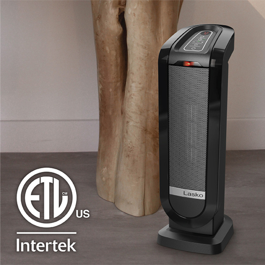 Lasko Tower 22 In Electric Ceramic Oscillating Space Heater With Digital Display And Remote Control Ct22840 The Home Depot