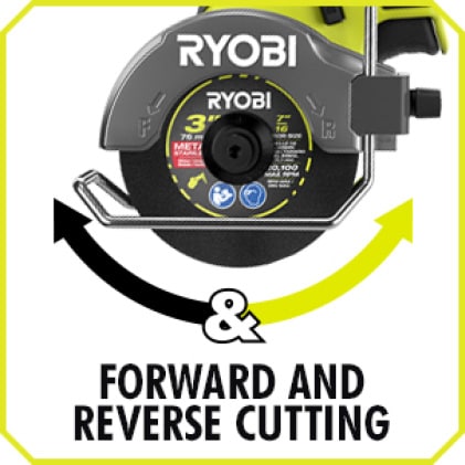cut cordless tool reverse cutting forward brushless 18v compact hp ryobi