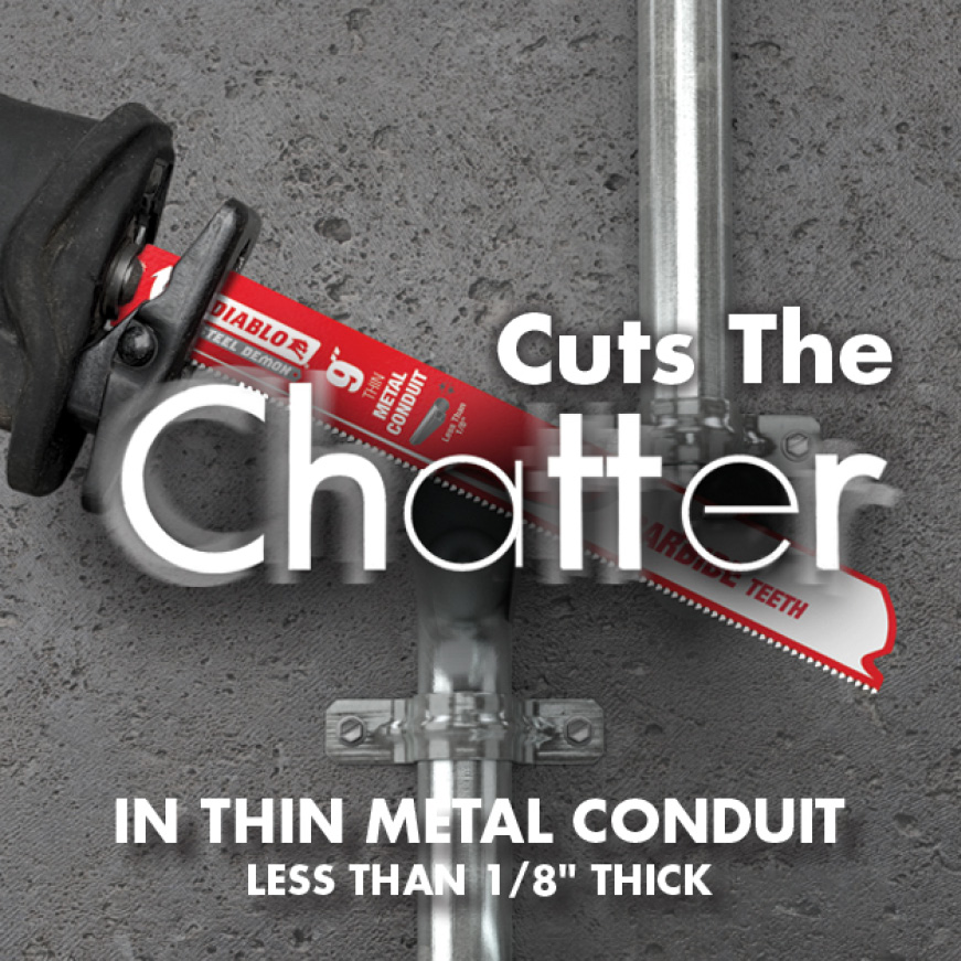 DIABLO 9 in. 12 TPI Steel Demon Carbide Thin Metal Conduit Cutting