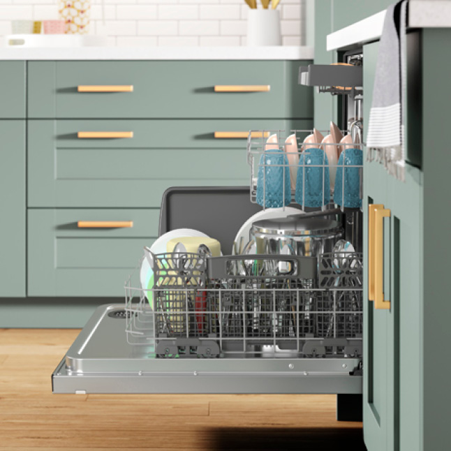 Whirlpool 24 in. Top Control BuiltIn Tall Tub Dishwasher in