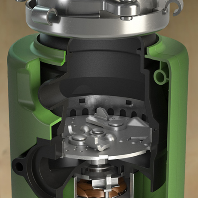 GE 1/2HP Continuous Feed Garbage DisposalGREEN05P The Home Depot