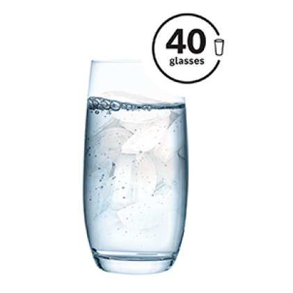 Bosch refrigerator produces 40 glasses of ice per day