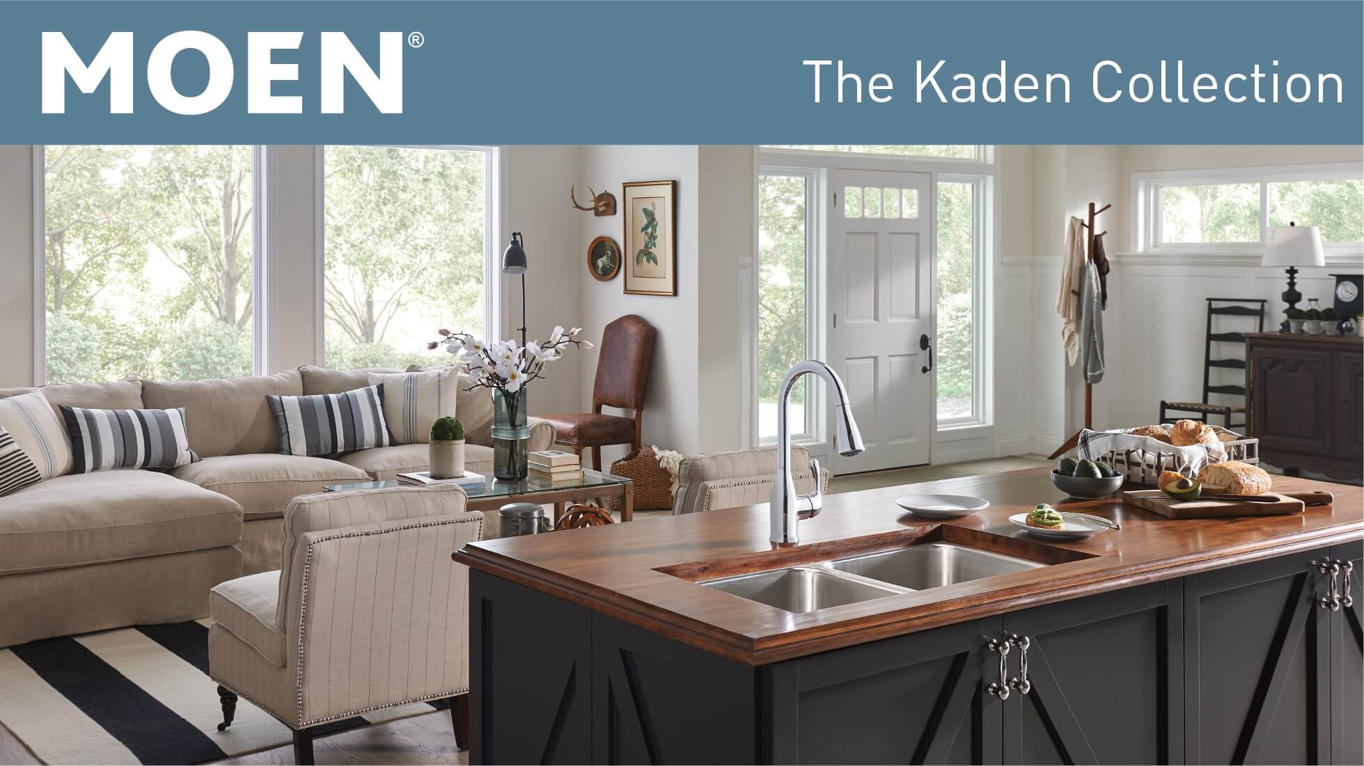 MOEN Kaden SingleHandle PullDown Sprayer Kitchen Faucet with Reflex