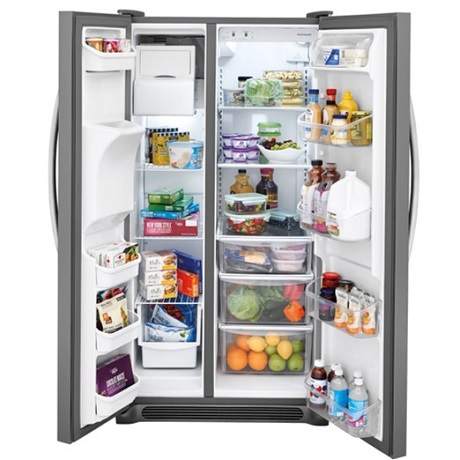 Frigidaire 25.5 cu. ft. Side by Side Refrigerator in Stainless Steel ...