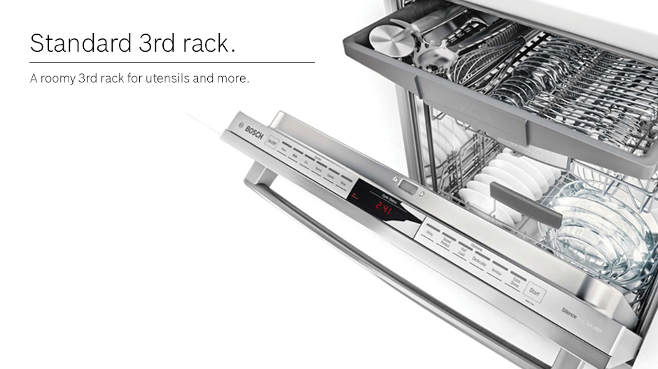 Bosch dishwasher standard third rack