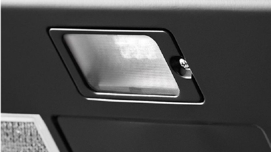 LED light mounted on cooktop LED light mounted on cooktop