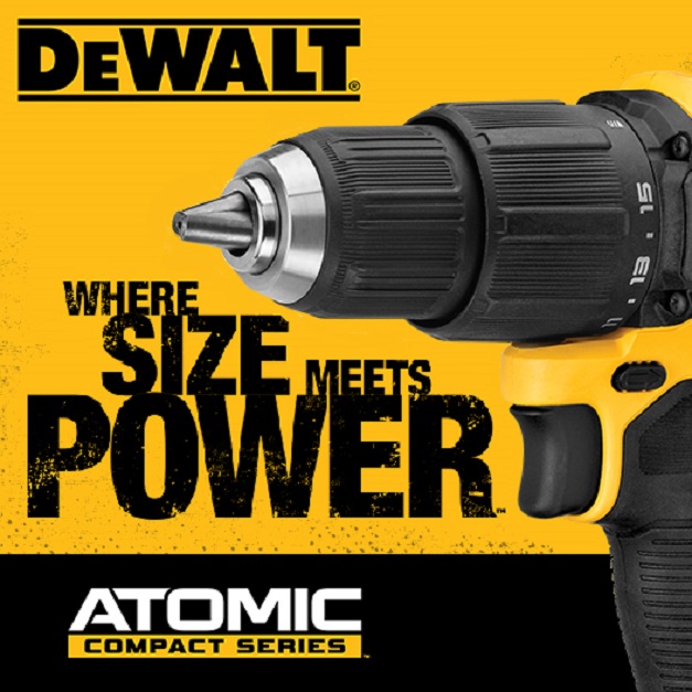 Exceptional 20 VOLT power now comes in a lighter, smaller package with the DEWALT Atomic compact series. Exceptional 20 VOLT power now comes in a lighter, smaller package with the DEWALT Atomic compact series.