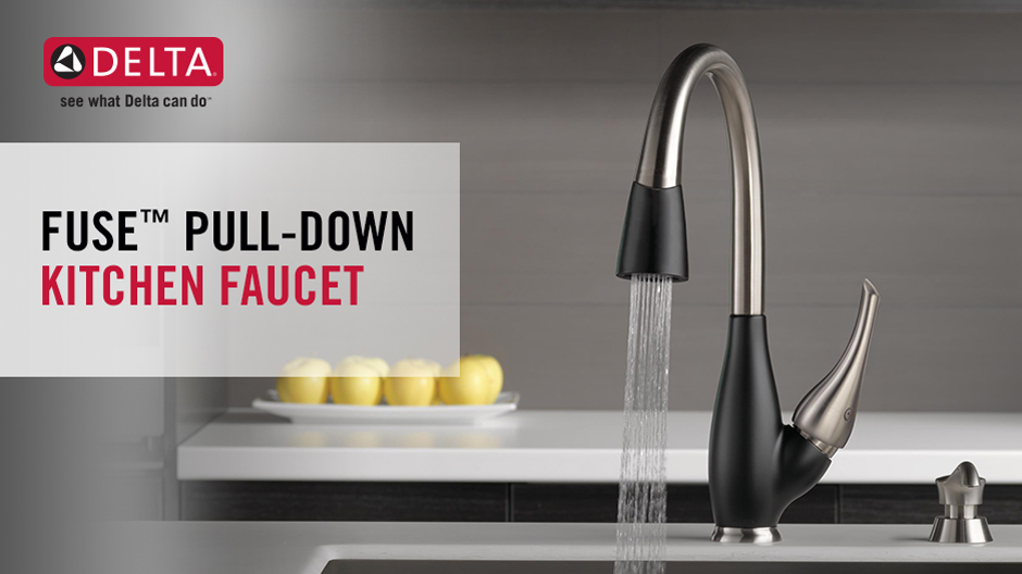 Delta Fuse Single-Handle Pull-Down Sprayer Kitchen Faucet with ...