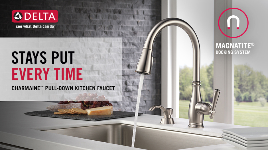 Charmaine Single-Handle Pull-Down Kitchen Faucet Charmaine Single-Handle Pull-Down Kitchen Faucet