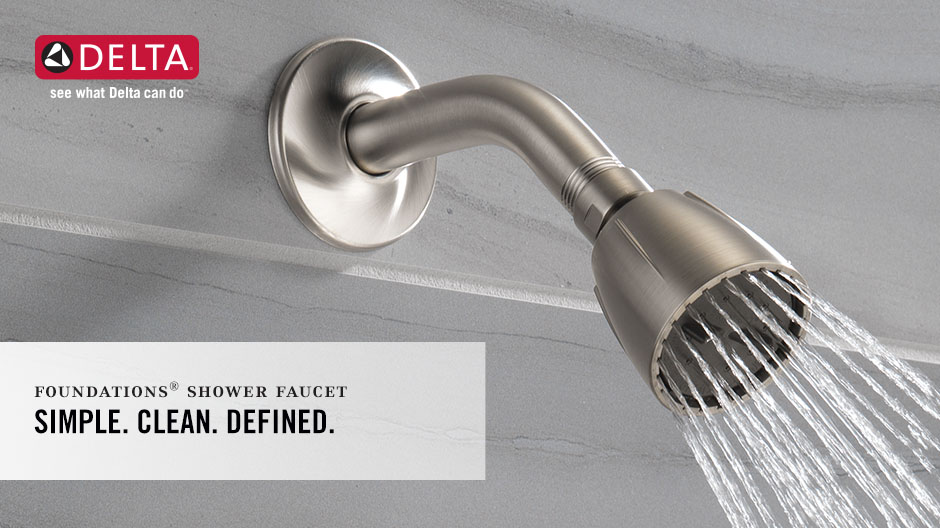 Delta Foundations 1Handle Shower Only Faucet Trim Kit in Stainless