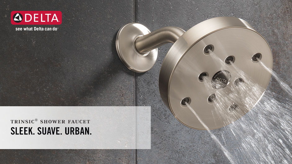 Image depicts an up-close shot of the shower head with water on Image depicts an up-close shot of the shower head with water on