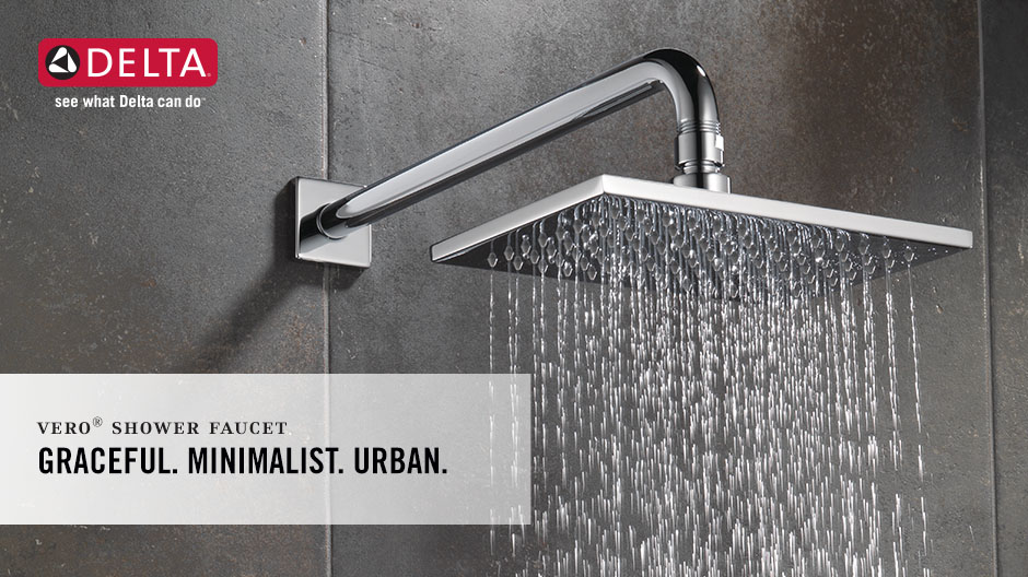 Image depicts an up-close shot of the shower head with water on Image depicts an up-close shot of the shower head with water on