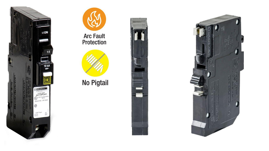 Square D QO 20 Amp SinglePole PlugOn Neutral Combination Arc Fault Circuit Breaker (6Pack