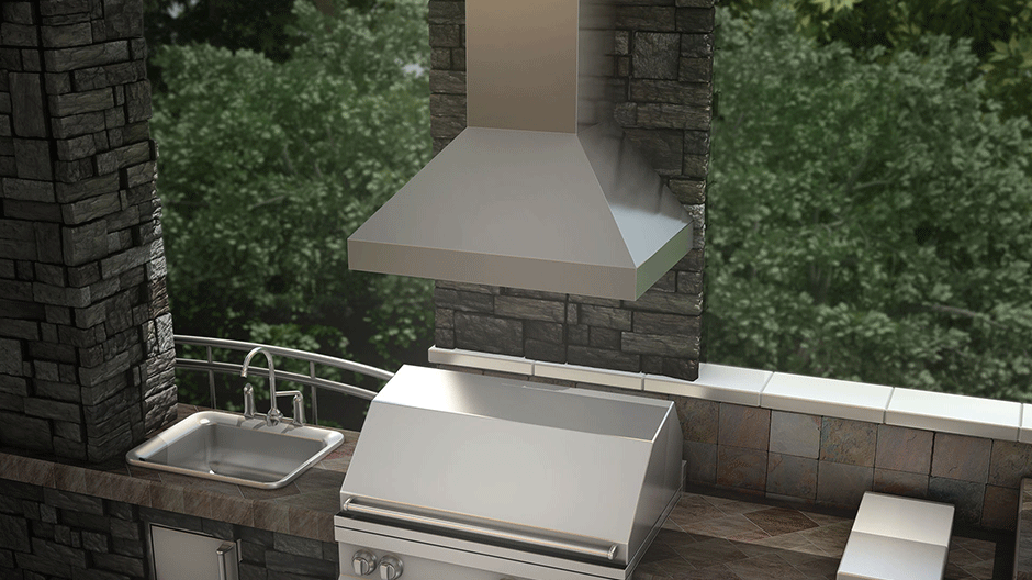 ZLINE Kitchen and Bath ZLINE 40 in. 1200 CFM Outdoor Range Hood Insert