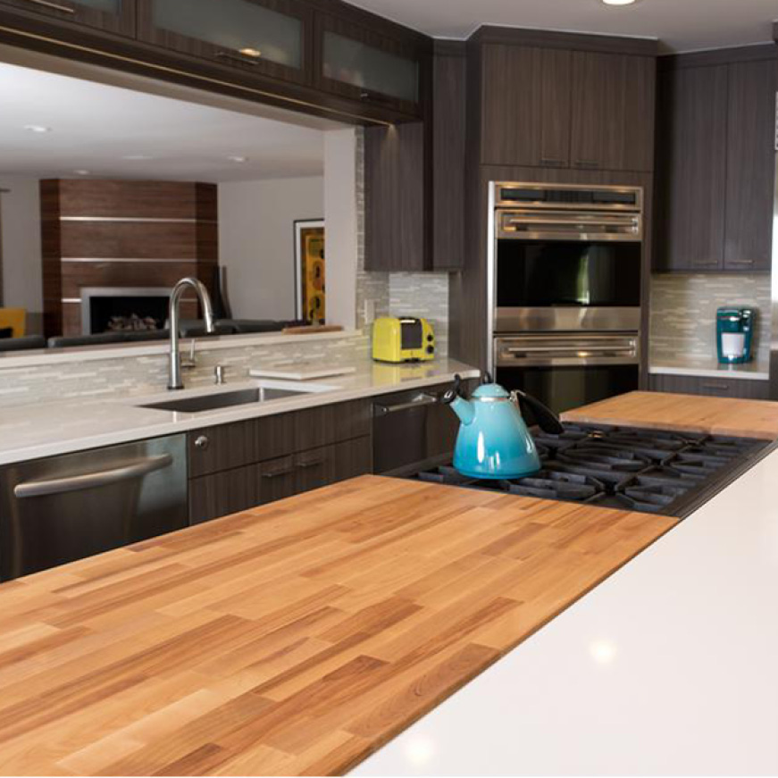 Hardwood Reflections Unfinished Birch 8 Ft L X 4 In D X 1 In T Butcher Block Backsplash Bbb498 The Home Depot