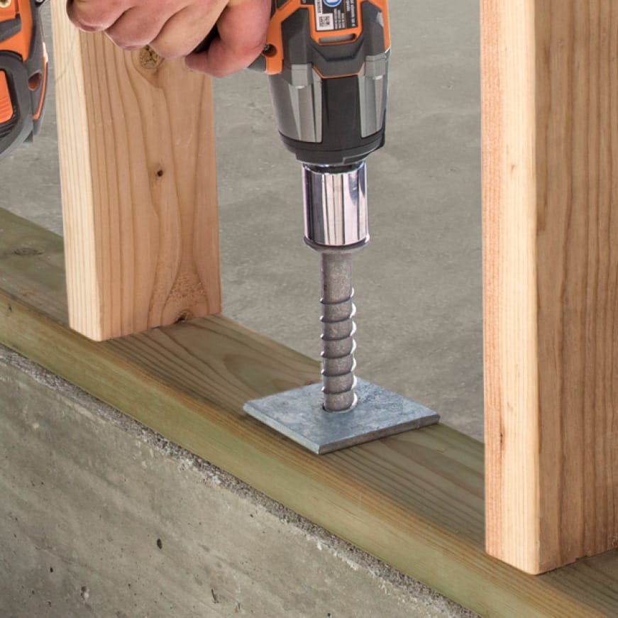 Titen HD Mudsill Install Titen HD Mudsill Install
