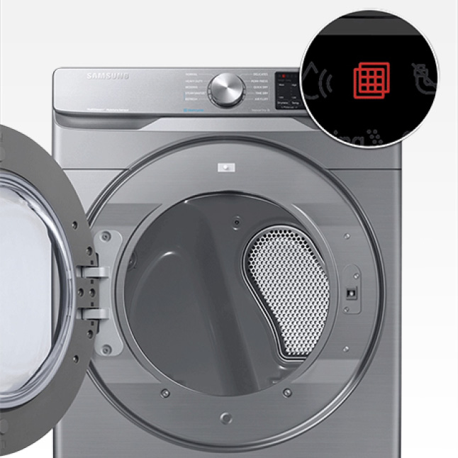 Samsung 7.5 cu. ft. White Electric Dryer with SteamDVE45R6100W The