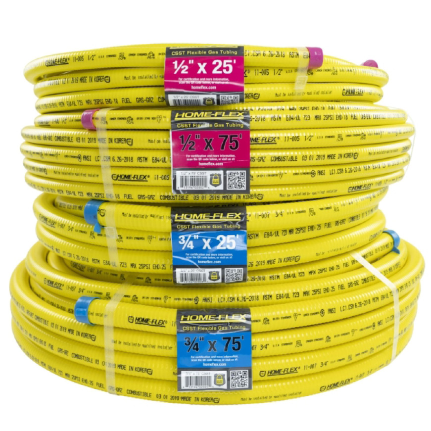 Image of pipes packaged for easy transport