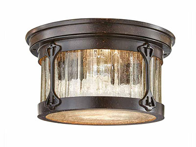 sunburst flush mount light