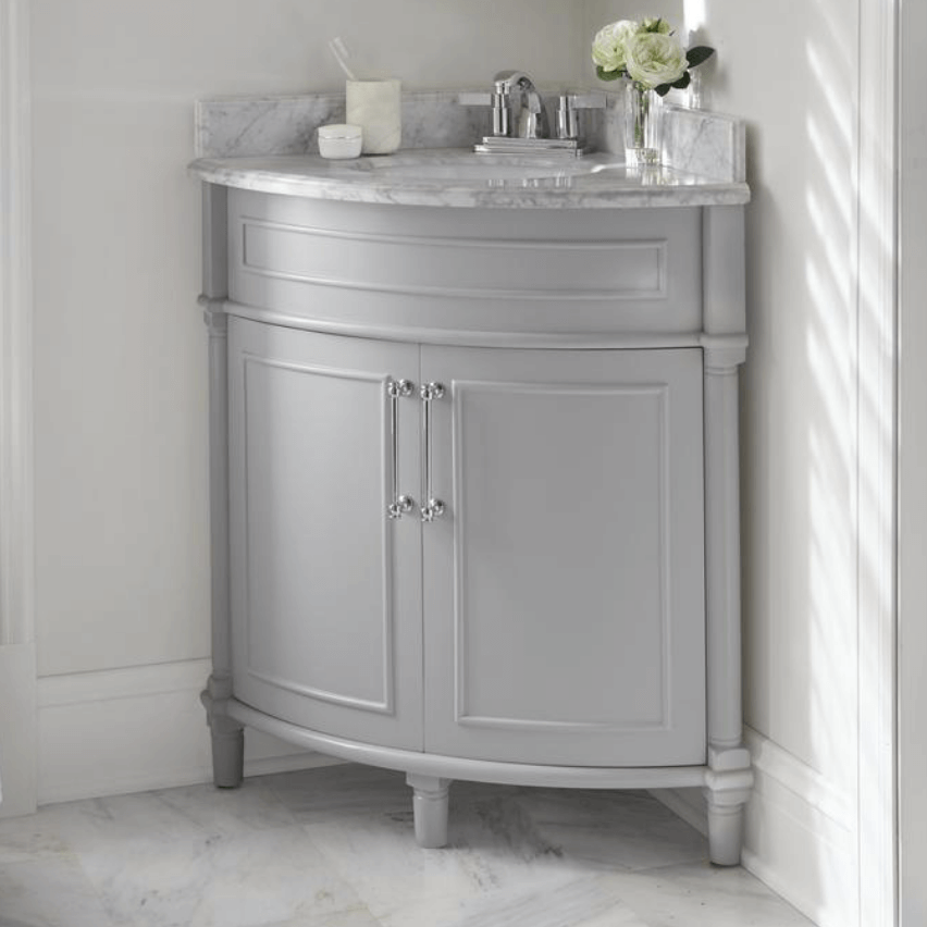 Small Bathroom Corner Sink Cabinet Artcomcrea