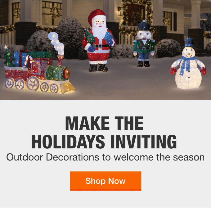 Outdoor Christmas Decorations The Home Depot