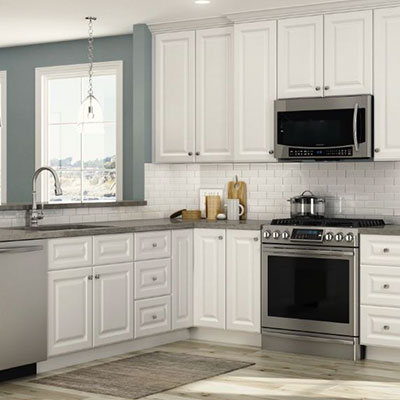 Dark Green And White Kitchen Cabinets hallmark arctic white cabinets