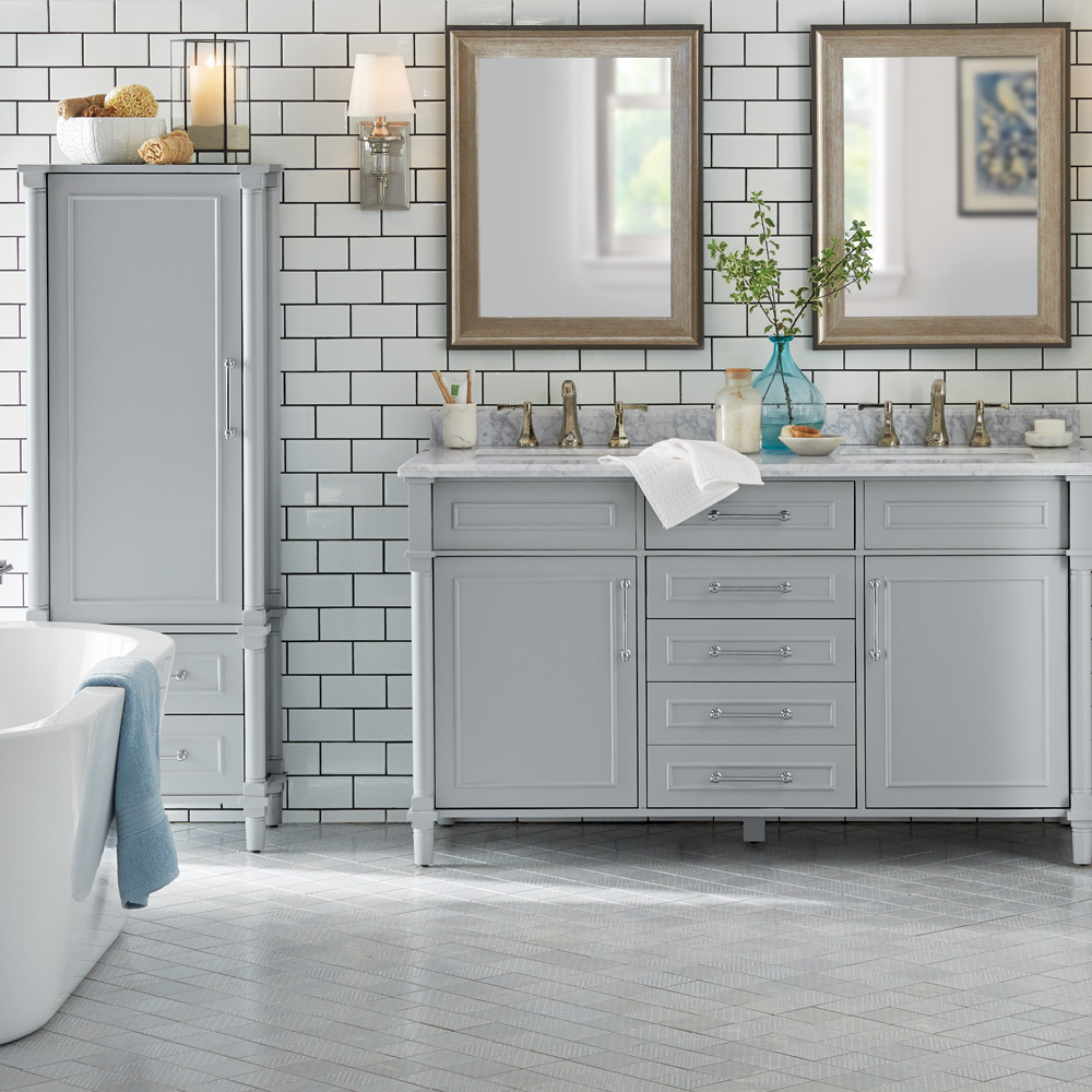 Bathrooms By Room At The Home Depot Coastal Retreat Bathroom