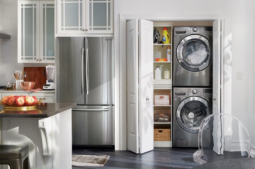 Vintage Glam Laundry Room Shop By Room The Home Depot