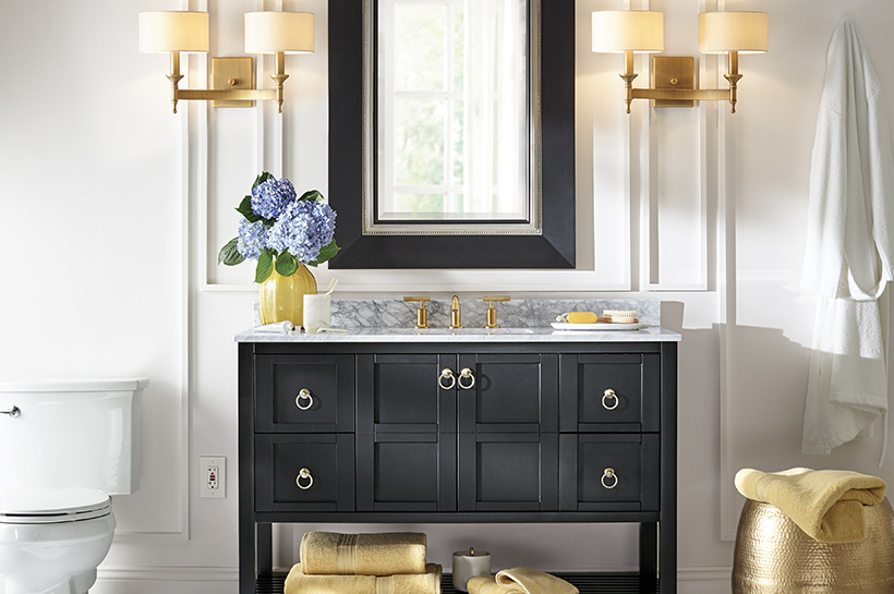 Bold Gold Bathroom – Shop by Room – The Home Depot