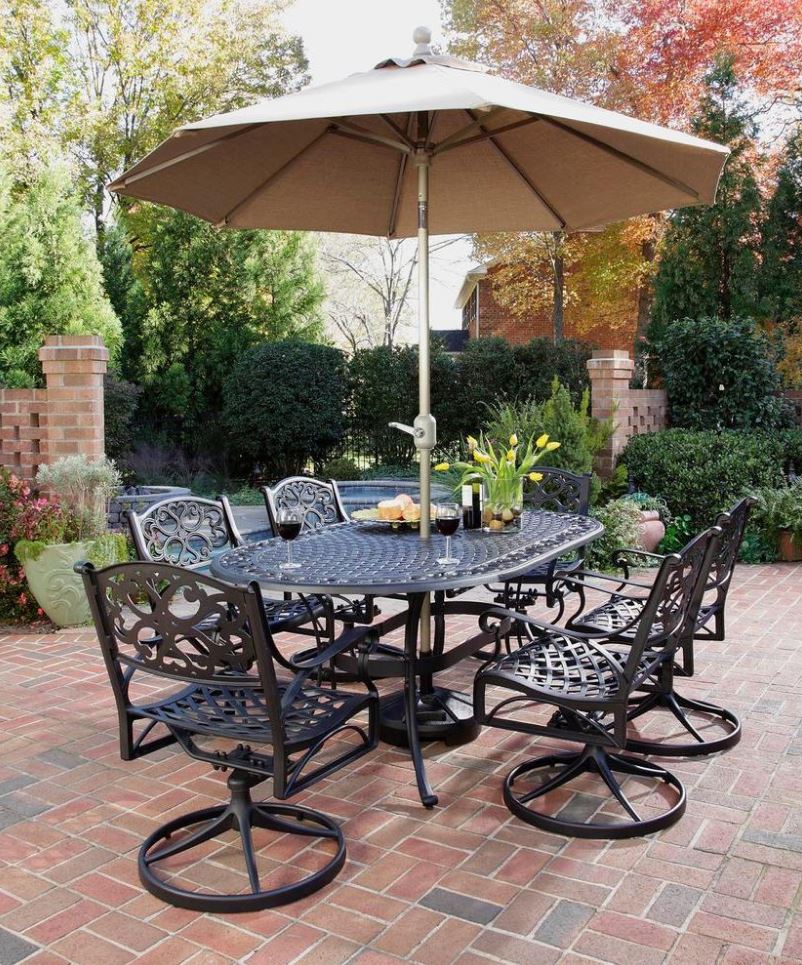 Biscayne Collection In Black Outdoors The Home Depot